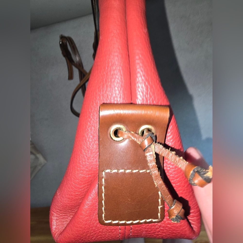 Dooney & Bourke Burgundy Leather Tote/Crossbody - Picture 13 of 13